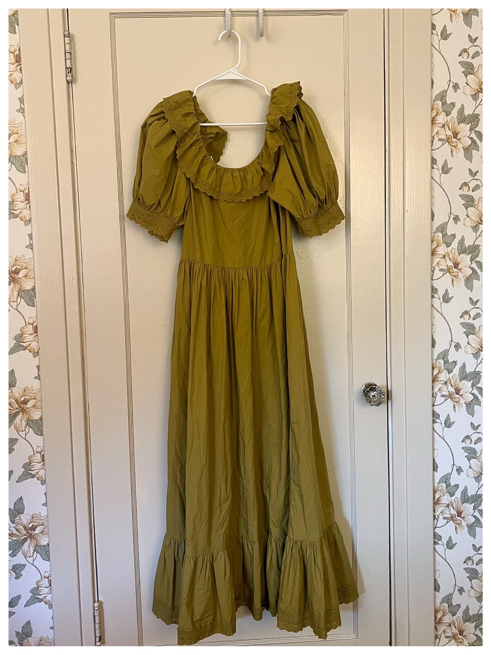 Doen Olive Green Ruffle Maxi Dress - Picture 6 of 6
